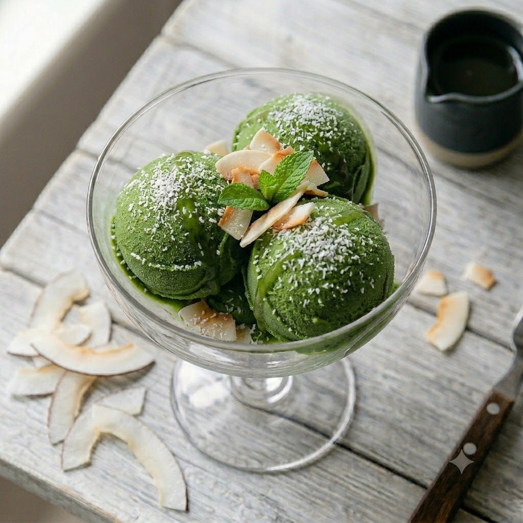 Sorbets Givrés Matcha & Coco d'Été