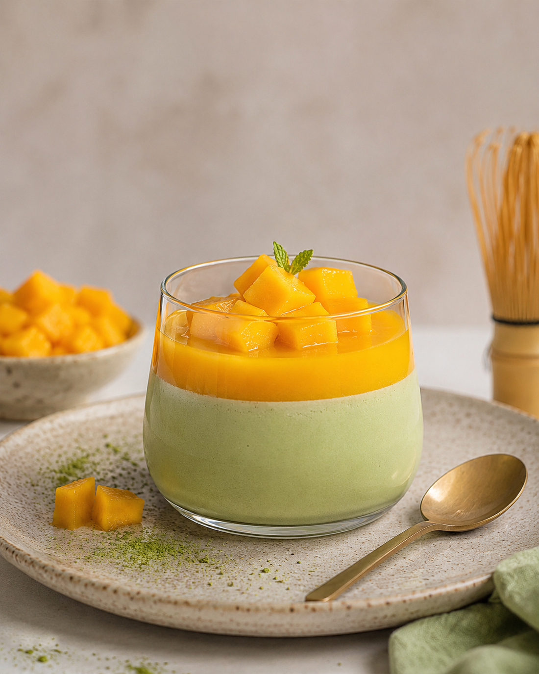 Panna Cotta au Matcha