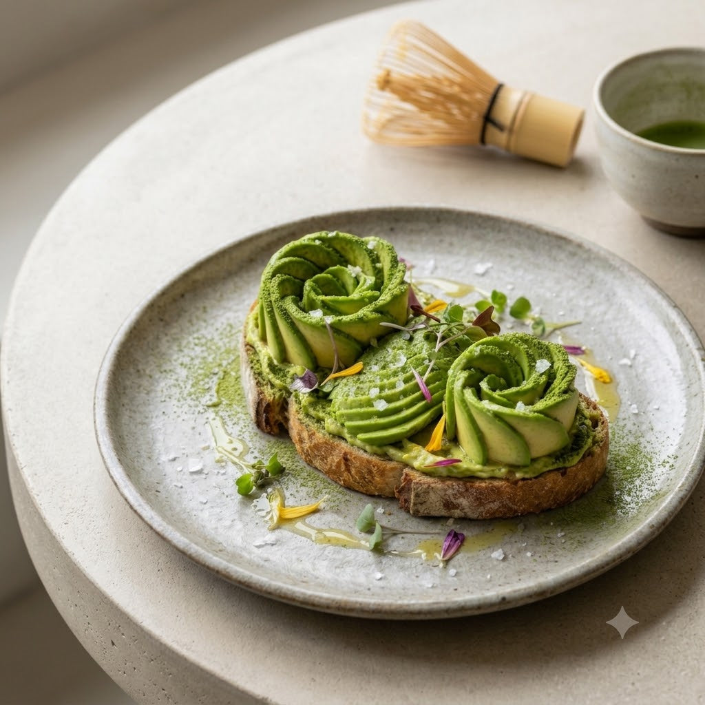 L'Avocado Toast Énergie & Vinaigrette au Matcha